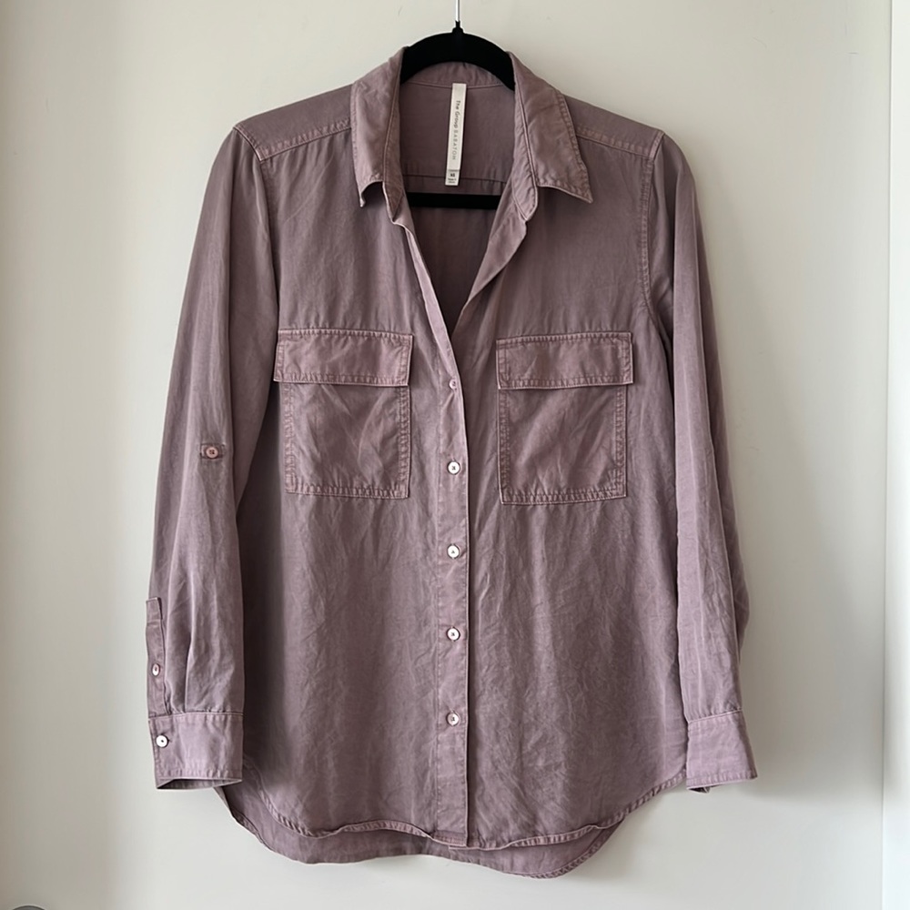 The Group Babaton Purple utility Shirt